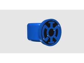 blue lantern ring rings 3d print model - Mito3D