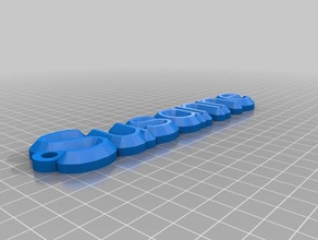 susanne keychain organization customized 3d print model - Mito3D
