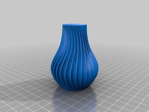 optical vase decor illusion twisted 3d print model - Mito3D