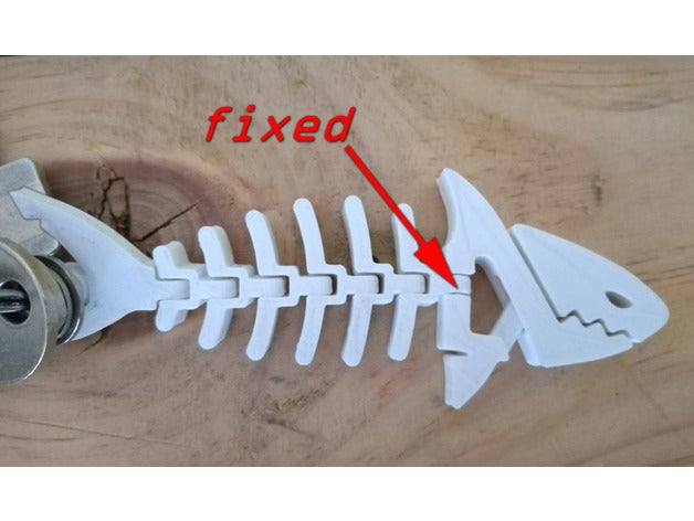 shark Schlüsselanhänger überarbeitet 3D print model - Mito3D