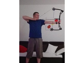 survival compound bow ver 10 sport & outdoors arrow compoundbow 3d print model - Mito3D