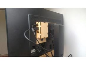 rpi di montaggio vesa computer raspberry pi caso vesa100 100 per il supporto del monitor 3d print model - Mito3D