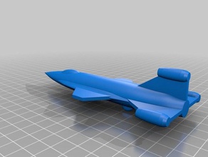remixed rocket plane smooth small user mechg vehicles 3d print model - Mito3D