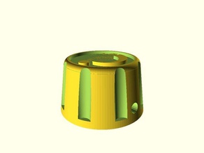 camping gas knob parts customized handle openscad parametric potentiometer replacement 3d print model - Mito3D