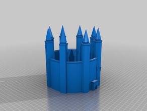 la forteresse bâtiments et structures personnalisé 3d print model - Mito3D