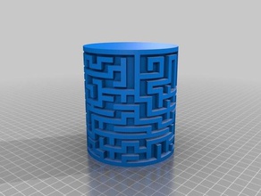 my customized maze cylinder generator toys & games 3d print model - Mito3D