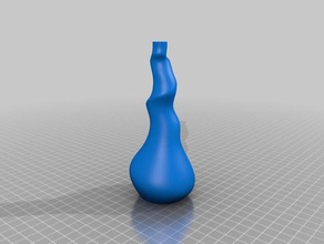 organico vaso arredamento fiore krisp3d a spirale il 3d print model - Mito3D