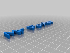 foster text customized 3d print model - Mito3D