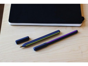 multi-colore della penna office la scrittura a mano il mosaico tavolozza palette+ paletteprinted pen printedwithpalette scrittore di 3d print model - Mito3D