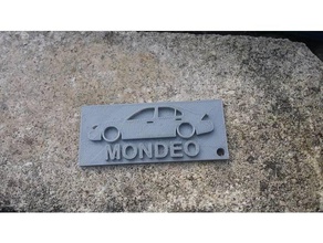 ford mondeo mk3 portachiavi della catena chiave La stampa 3d 3d print model - Mito3D