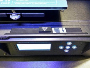 flashair wifi dust cap flashforge creator pro 3d printer accessories cover sd card holder 3d print model - Mito3D