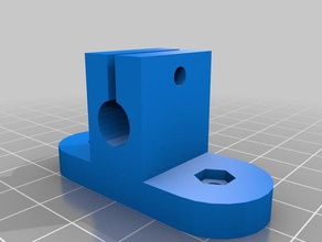 8mm smooth rod mount 3d printer parts bracket 3d print model - Mito3D