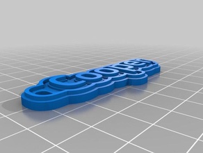 cooper keychains customized 3d print model - Mito3D