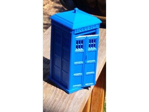 phone booth buildings & structures tardis drwho 3d print model - Mito3D