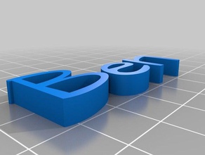 ben text customized 3d print model - Mito3D