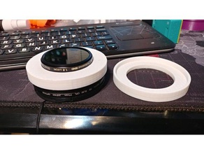 52mm 77mm filter friction adapter camera 3d print model - Mito3D