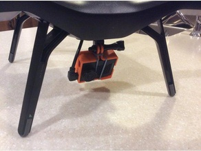 garmin 30 eylem kamera çerçeve ultra parçalar bağlayın virb monte edin quadcopter 3d print model - Mito3D