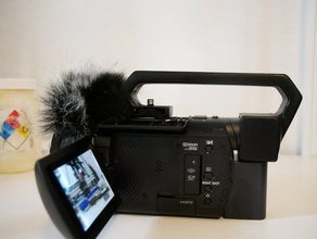 sony ax53 camcorder Griff Kamera 3d print model - Mito3D