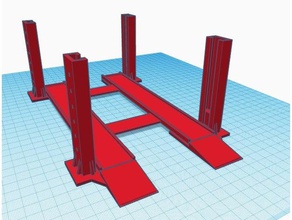 4 post hoist automotive 3d print model - Mito3D