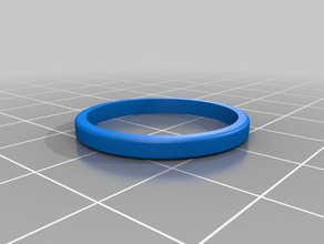 simple ring rings wedding band 3d print model - Mito3D