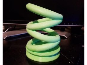 rin filatura ring statua giocattoli meccanici anelli rotanti giradischi 3d print model - Mito3D