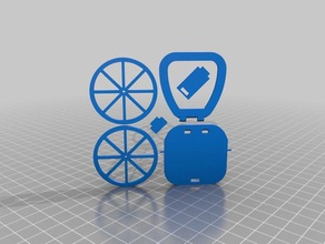 Rollstuhl Rätsel - Karte puzzle snapfit 3d print model - Mito3D