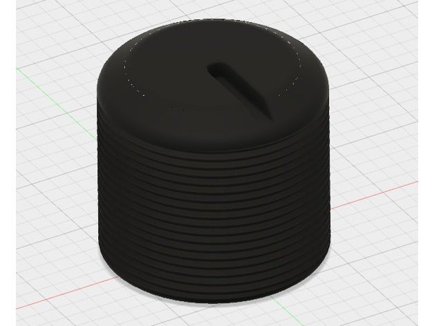 6mm potentiometer knob parts 3D print model - Mito3D
