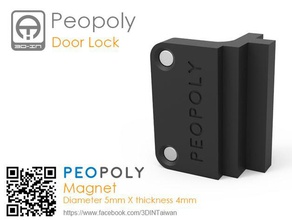 peopoly Tür Schloss tools lock moai 3d print model - Mito3D