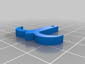 anchor 1 keychains 3d print model - Mito3D