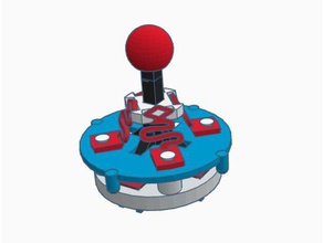 mini joystick l'elettronica arcade mame 3d print model - Mito3D