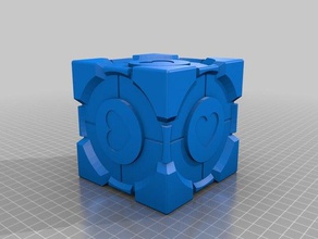 portal companion küp 3d print model - Mito3D