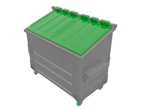 contenedor de basura las estructuras edificios película en miniatura stop motion animación 3d print model - Mito3D