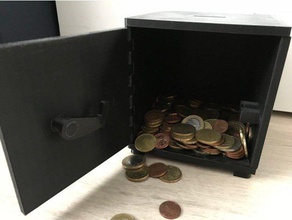 piggy bank safe containers coin coins holder piggybank vault 3d print model - Mito3D