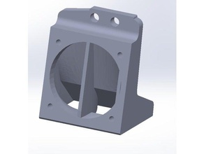 ultimaker 2+ lado direito duto do ventilador Impressora 3d de peças fã um2 atualização 3d print model - Mito3D