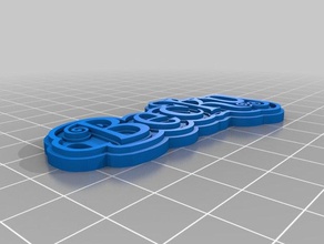 becky keychain keychains customized 3d print model - Mito3D