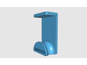 under headphone holder audio kopfhoerer 3d print model - Mito3D