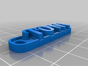 toni i portachiavi su misura 3d print model - Mito3D