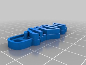 alba Schlüsselanhänger kundengebundene 3d print model - Mito3D