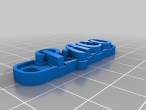 paco i portachiavi su misura 3d print model - Mito3D
