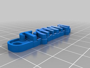 tania keychains customized 3d print model - Mito3D