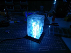 lamp base crinkle decor 3d print model - Mito3D