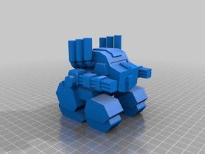 fat mech 1 toys & games 3d print model - Mito3D