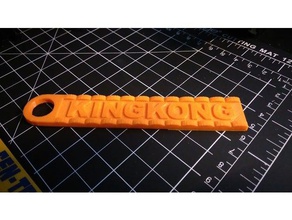 kingkong trousseau de clés porte-clés 3d print model - Mito3D