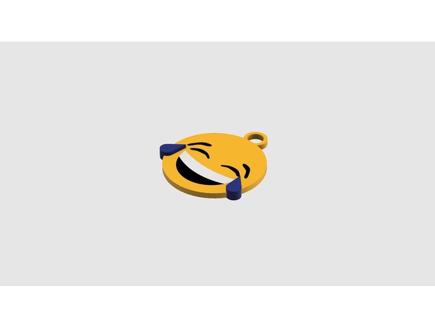 lachen, Weinen emoji-Schlüsselanhänger Schlüsselanhänger emoji keychain lachen poop 3D print model - Mito3D