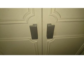 armario identificador de 32 mm espaciado las piezas repuesto el gabinete alacena la puerta manija 3d print model - Mito3D