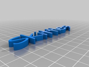 skittles text customized 3d print model - Mito3D