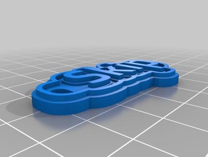 atlayın Anahtarlık özelleştirilmiş 3d print model - Mito3D