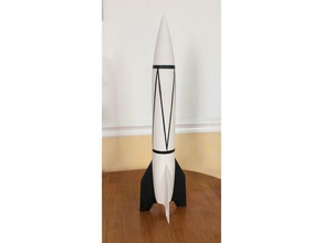 modular 1 25 escala a4 v2 modelo de foguete veículos 3d print model - Mito3D