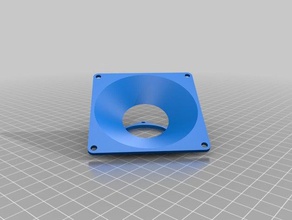 monoprice maker select wanhao i3 v2 80mm part cooling fan adapter 3d printing customized 3d print model - Mito3D