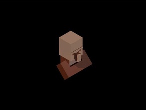 minecraft villager bust hidden locking compartment containers vilager secret container 3d print model - Mito3D
